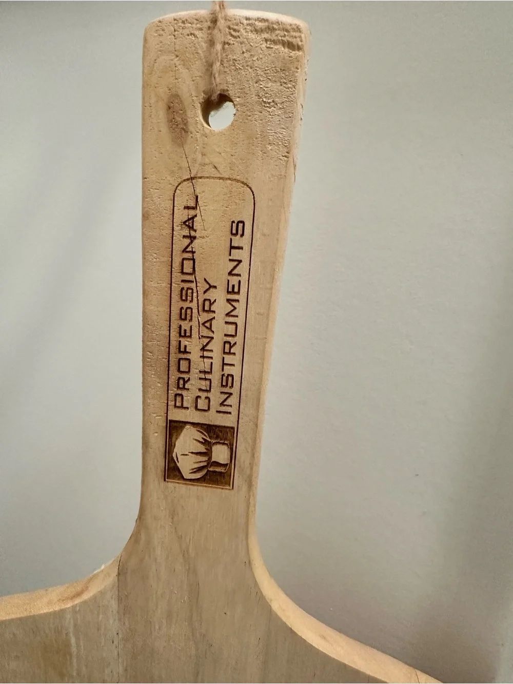 Wooden Pizza Peel by Professional Culinary Instruments Natural 16” long 9” Wide